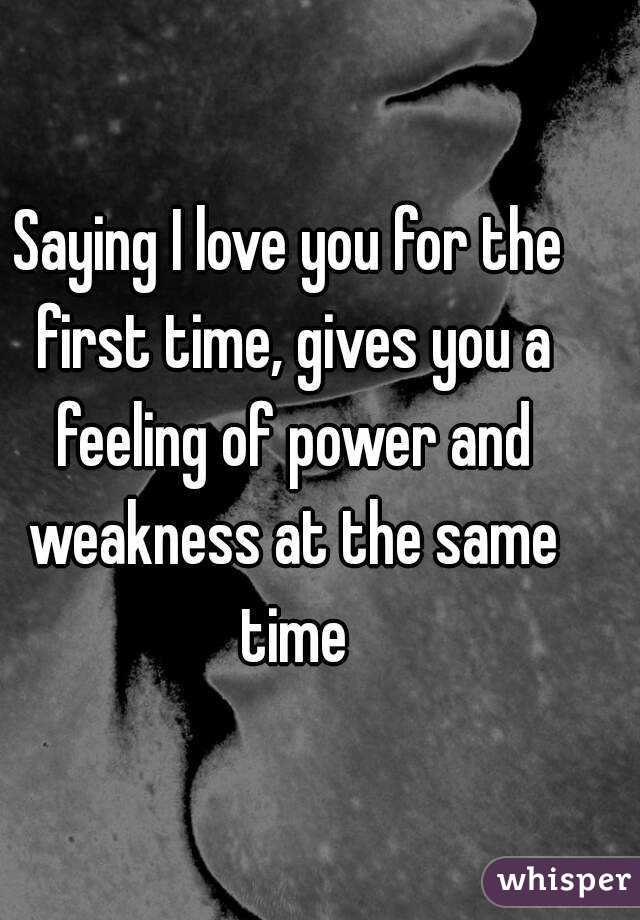 When to say i love you first